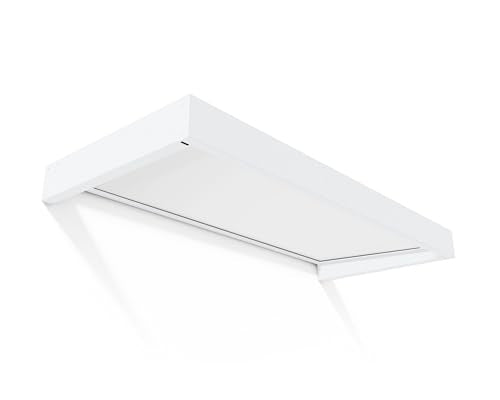 Palram - Canopia Sophia 2150 7' x 3' Door/Window Awning, White/Mist