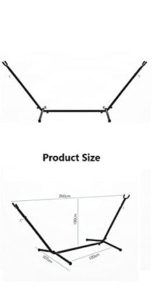 YRHH Portable Outdoor Canvas Hammock Stand, Camping Swing Hanging Bed, Outdoor Garden Furniture Hammock-A||with Support
