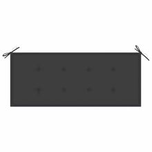 zuentd Solid Eucalyptus Wood Bench 47.2 Inch with Cushion