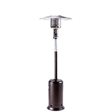TEOYETTSF Outdoor Patio Propane Heater with Portable Wheels Standing Gas Outside Stainless Steel Burner Black