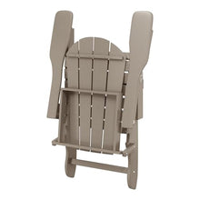 WO Home Furniture Laguna Folding Adirondack Chair Set of 4, Weathered Wood