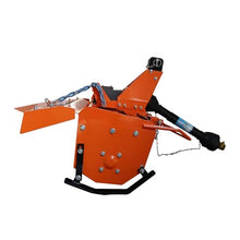 Chery Industrial 3 Point Rotary Tiller Attachment Fits Cat 1 Tractors Single Speed PTO Driven Cultivator 540 RPM Gearbox (Orange + ABS+Steel(Q235)+53‘’)