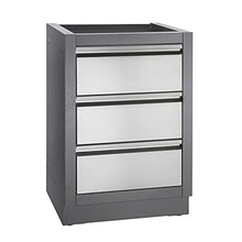Napoleon IM-2DC-CN Oasis Two Drawer Cabinet Outdoor Kitchen Component, Grey