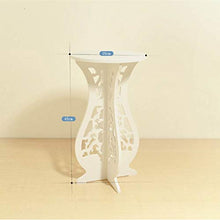 SIDUFHAOPKLL Balcony Flower Floor-standing Table Round End Stand Home Garden Plant Decoration Lightable WPC Material