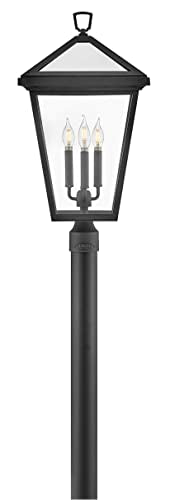 Hinkley Alford Place Large Post Top Lantern Die Cast Aluminum Museum Black