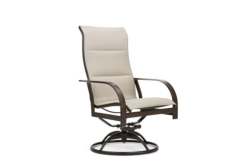 Winston Key West Padded Sling Ultra High Back Swivel Rocker Dining Chair
