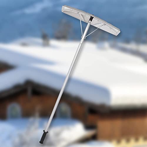 5JJJLOOOPP snow rake for roof snow shovel snow removal tool 1.5m-6.1m version pipe telescopic lock type snow removal shovel