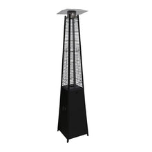 Blue Sky Outdoor Living 42,000 BTU Floor Standing 360° Pillar of Flame Gas Outdoor Patio Heater, 89" Pyramid Heater for Patios, Black