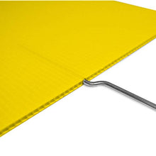 VictoryStore Custom We Buy Houses Yard Sign, 17x22 Inches Yellow Corrugated Plastic House Shaped Set of 100 Signs with Stakes
