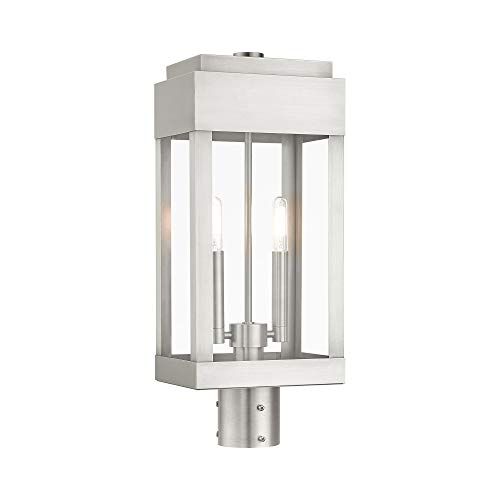 Livex Lighting 21236-91 York 2-Light Fixture, Brushed Nickel