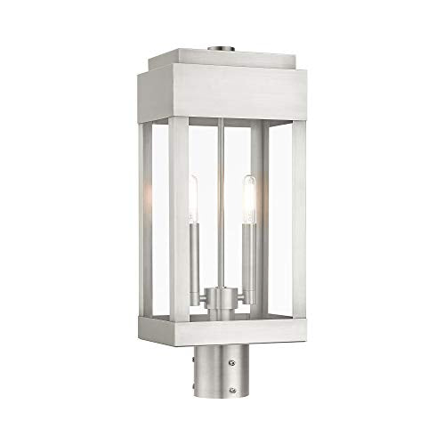 Livex Lighting 21236-91 York 2-Light Fixture, Brushed Nickel