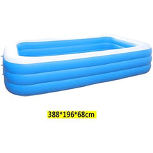 Paddling Pool 3 Layers Thickened Inflatable Pool, Oversized Thickened Family Swimming Pool, Blow Up Pool Summer Water Party for All Inflatable Swimming Pool