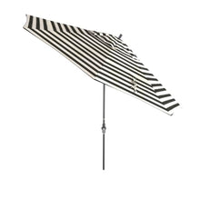 OROTLECT 11 Foot Grey Patio Umbrella With Aluminum Ribs Crank Lift In Cabana Classic Sunbrella