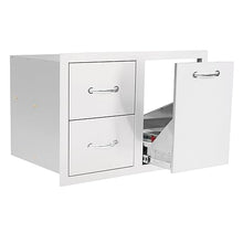 TrueFlame 33-Inch 2-Drawer & Vented LP Tank Pullout Drawer Combo