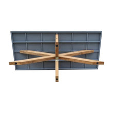 Outdoor Teak Patio Dining Table with Polystone Top