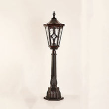 - External Yard Lamps Glass Shade E27 Lawn Lights V-intage House Porch Outdoor Path Lights Waterproof Floor Mount Light Fixture Compatible with Garden Landscape Patio Driveway ,chandelier lighting