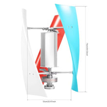 HUIZHITENGDA 48V,Low Noise Wind Turbine Generator Kit, 12V 24V 48V 3000W for Boats Gazebos & Houses Portable 3 Blade Windmill W/Controller and Power Inverter Converter