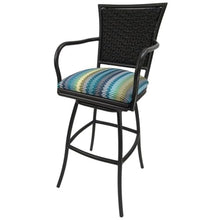Pemberly Row Extra Tall 34" Bar Stool Set of 3 Multi-color