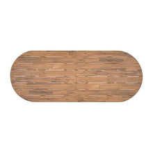 Christopher Knight Home 83" Oval Dining Table with Racetrack Top, Outdoor Acacia Wood Dining Table for 6-8, Large Garden Dining Furniture, Slatted Pedestal Outdoor Furniture, Brown