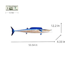 FENGSHUI-CAISHEN 53" Angelfish Replica Wall Mount Decor Blue