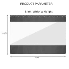 CFDZCP 0.6MM Thick Transparent Partition Curtain with Eyelets, Heavy Duty Vinyl Panels for Industrial Work Areas, Patio, Pergola, and Porch Divider,Customized(2.4x2m)