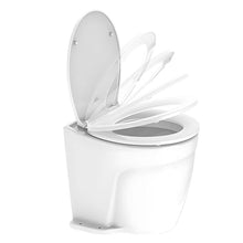 SEAFLO 12V Deluxe Flush Fresh Water Electric Marine Toilet White