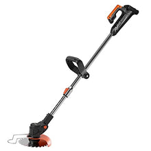 AMYYTL Electric Lawn Mower, U-Shaped Handle, Small Portable Telescopic Battery Powered Rotary Lawn Mower with Metal Blades, Powerful and Lightweight 1800W ding Pruning Tools, 15000mA, 2 B