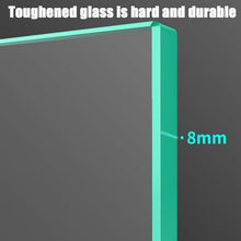 Hoiweqr Tempered Glass Table Top, Rectangular, Tempered Glass Table Top, Clear Circular Dining Table Top, Tempered Glass Board, Tempered Glass Cover Sheet, Glass Dining Table (Size : 100x80cm)