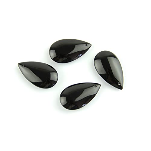 38mm/50mm Black Water Drop Prisms for Lighting Crystal Chandelier Suncatcher Ornament Lighting Lamp Hanging Decoration,50mm 100pcs
