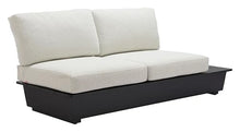 Zuo Tien RHF Loveseat Beige, Beige Sofa, Modern Style, Patio Furniture, Outdoor Fabric, Seats up to 2, Aluminum, Outdoor Living, 78.7" W x 32.5" D x 33.5" H, Non-Stackable