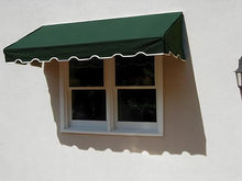 Easyawn Door and Window Sunbrella Canvas Awning / 5 Colors + 3 Sizes/Classic Awning / (Green 6 feet Wide)