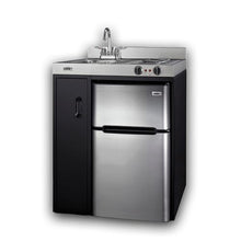Summit C30ELBK 30-Inch All-In-One Kitchenette, Black/Stainless