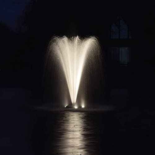 EasyPro Pond Products AquaShine 11 Watt Warm White LED Fountain Lights with Timer & Remote Control