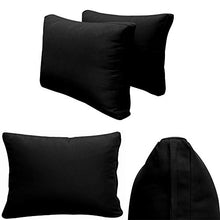 Prolinemax Twin Size 5PC Knife Edge Outdoor Daybed Cushion Set Black