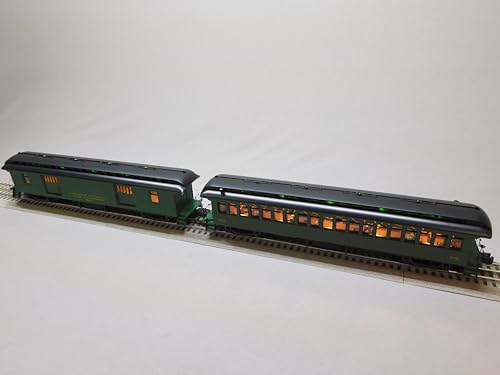 LIONEL TRAINS Canadian National Wood Baggage Coach 2 Pack O Gauge Natural Color