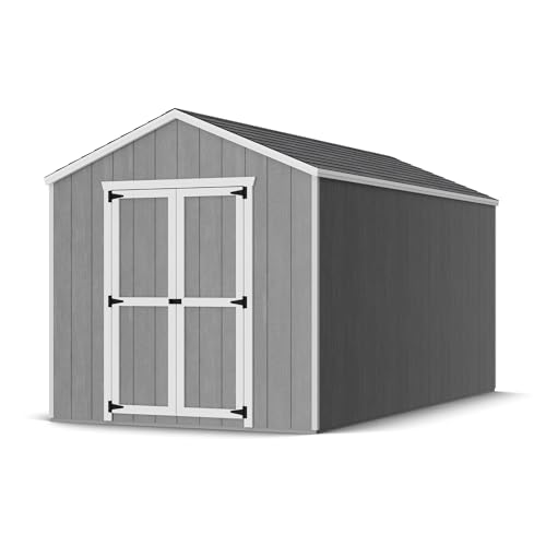 Little Cottage Co. 8x16 Value Gable Shed with Floor, Outdoor Wood Storage Do-It-Yourself Precut Kit