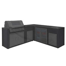 Outdoor Kitchen 18 Oz Waterproof - Left - Customize Your Kitchen Cover with Any Dimensions - 100% UV & Weather Resistant Outdoor Kitchen Island Cover (Black)