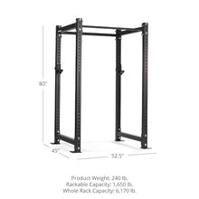 Titan Fitness X-3 Series Short Bolt-Down Power Rack 36-in Depth Black