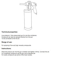 Low Pressure Pot Gun With 4 Nozzles For 1 LT Cans