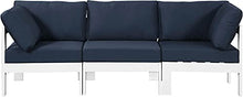 Meridian Furniture 375Navy-S90A Nizuc Collection Modern | Contemporary Outdoor Patio Modular Sofa