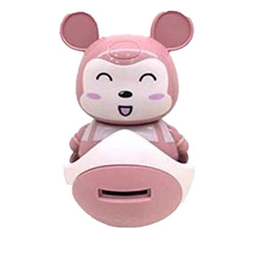 Ludan Little Pig Dancing Tumbler Piggy Bank with Lights & Music Mimi Star Pink