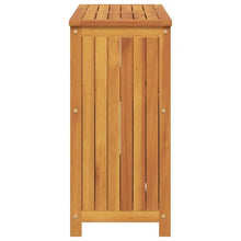 KGFHERENB Patio Console Table 31.5"x13.8"x29.5" Solid Acacia Wood Outdoor Sofa Table with Storage Shelf and Cabinet Doors for Entryway Garden Backyard Indoor