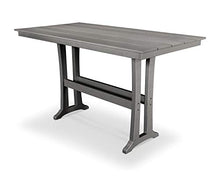Trex Outdoor Furniture™ Farmhouse Trestle 37" x 72" Bar Table in Stepping Stone