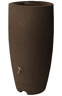 Algreen Products Rain Barrel - Athena Brownstone - 80 gal - Plastic