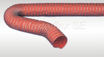 Master-Clip High Temperature Double-Layered Fabric Hose 2.6 in dia. x 16 ft Orange