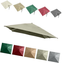 MXJCKSOQ 3X Cantilever Umbrella Replacement Canopy 8 Ribs UV-Resistant Patio Shade Cover for Yard & Pool Offset Parasol Sunshade Top Outdoor Fabric Double top,Taupe-3m (10’) Double top