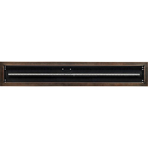 48" x 6" Oil Rubbed Bronze Linear Drop-in Fire Pit Pan