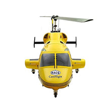 NOBRIM RC Helicopter 800 Size Bell222 Fuselage V2 Kit Black Yellow
