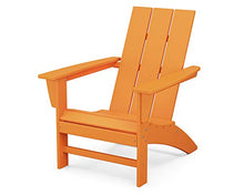 POLYWOOD Modern Adirondack Chair – All-Weather Outdoor Lawn Adirondack Chairs – HDPE, Fade-Resistant & Durable Outdoor Furniture – For Patio, Deck & Fire Pit Chairs – Tangerine