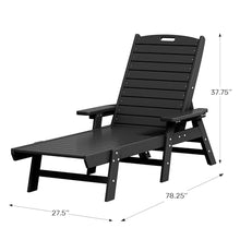WestinTrends Malibu Poly Reclining Chaise Lounge (Set of 2) Dark Brown